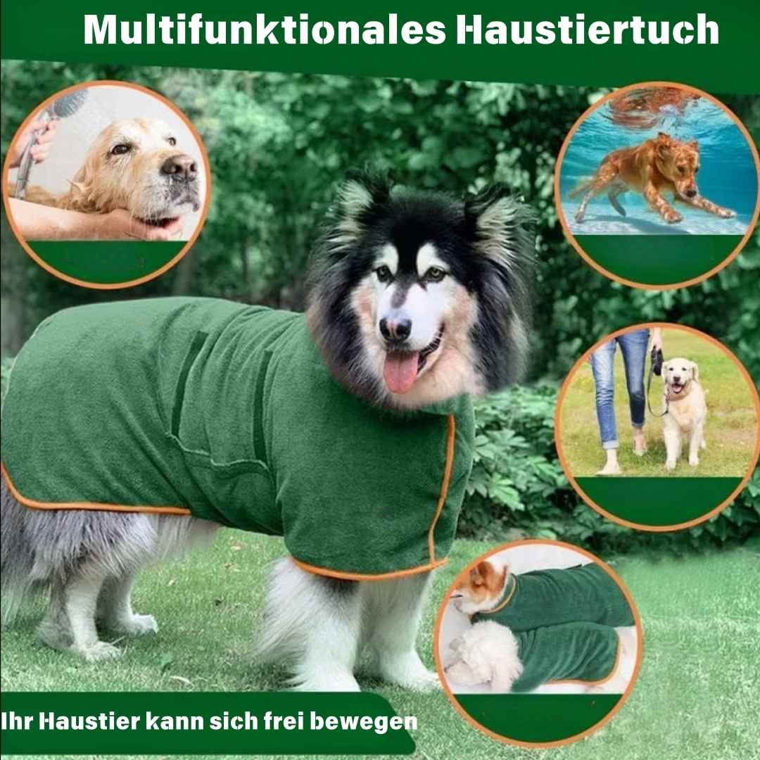 Bademantel Hund