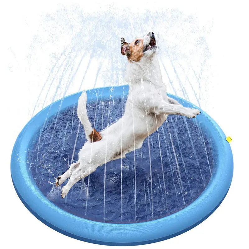 HUNDE FONTÄNE WASSERSPIEL