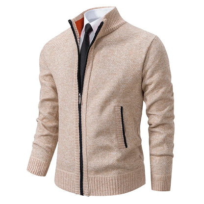 Herren-Strickjacke mit Reißverschluss - stylish und warm