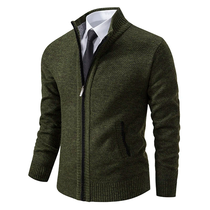 Herren-Strickjacke mit Reißverschluss - stylish und warm