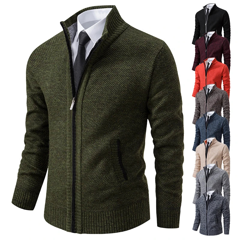 Herren-Strickjacke mit Reißverschluss - stylish und warm