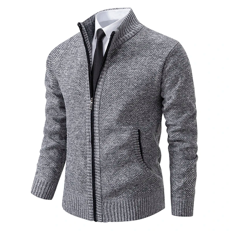 Herren-Strickjacke mit Reißverschluss - stylish und warm