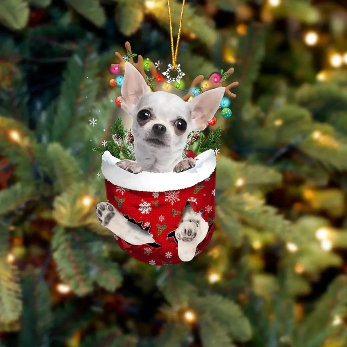 Weihnachtsbaumschmuck mit Hundemotiven