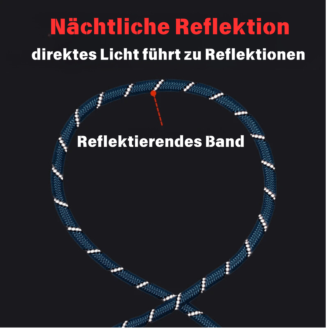 FÜR FREIKLETTERER: HUNDELEINE AUS NYLON REFLEKTIEREND UND SO STARK WIE EIN KLETTERSEIL - eddy shop