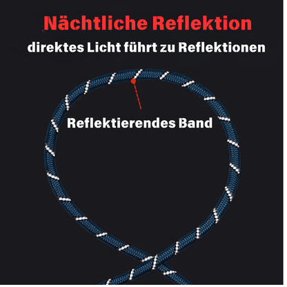 FÜR FREIKLETTERER: HUNDELEINE AUS NYLON REFLEKTIEREND UND SO STARK WIE EIN KLETTERSEIL - eddy shop