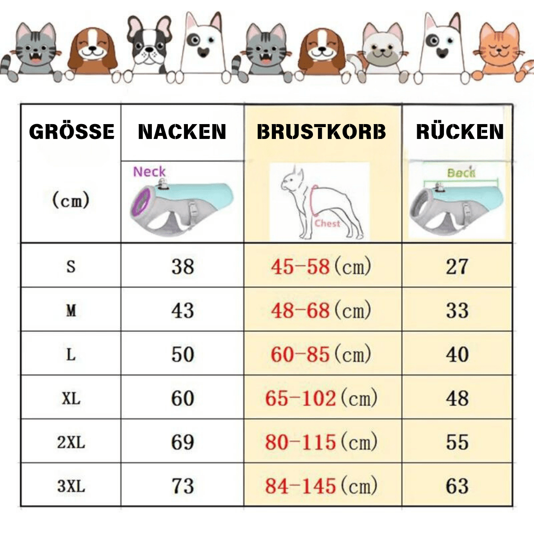 HUNDE KÜHLWESTE MIT UV SCHUTZ REFLEKTIEREND - eddy shop