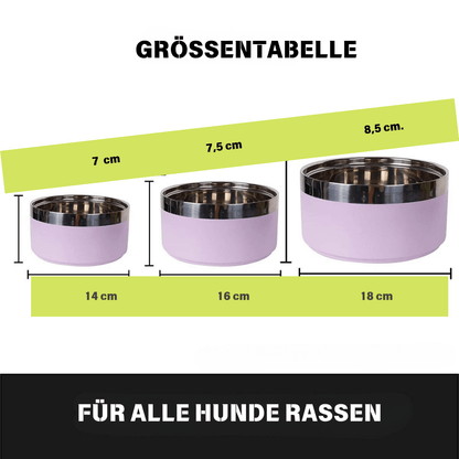 HUNDESCHÜSSEL AUS EDELSTAHL FÜR DRINNEN UND DRAUSSEN - eddy shop