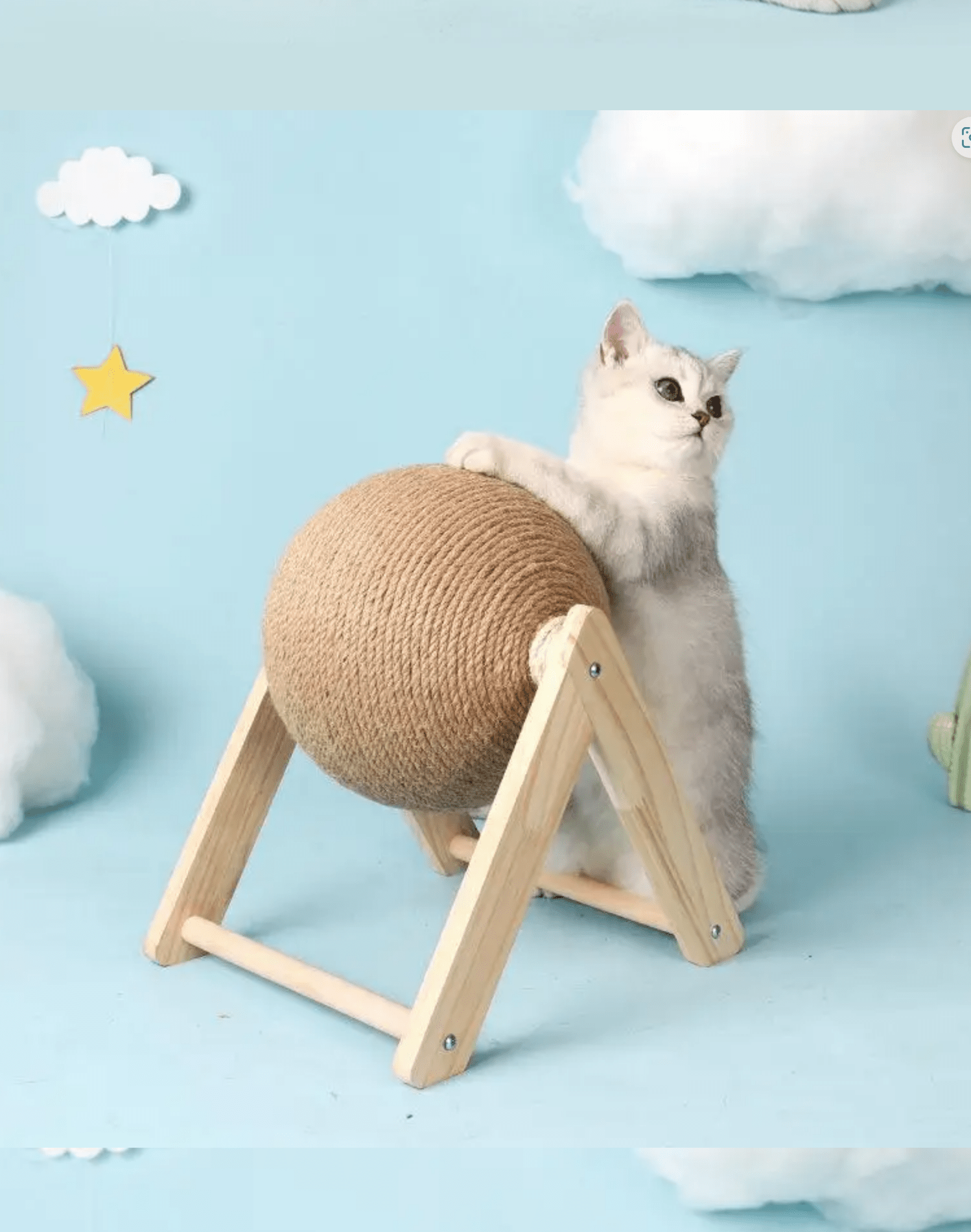 SISAL BALL FÜR IHRE GELIEBTE KATZE - eddy shop